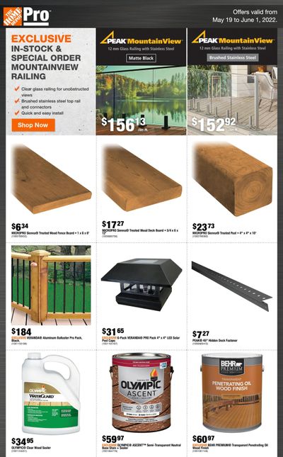 Home Depot Pro Flyer May 19 to June 1