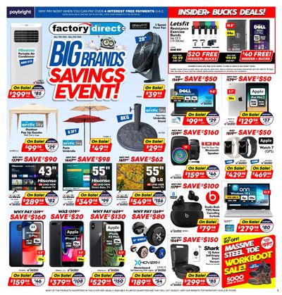 Factory Direct Flyer May 18 to 24