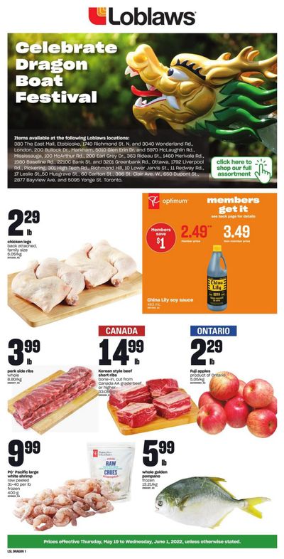 Loblaws (ON) Celebrate Dragon Boat Festival Flyer May 19 to June 1