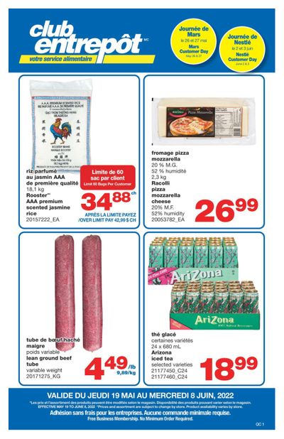 Wholesale Club (QC) Flyer May 19 to June 8