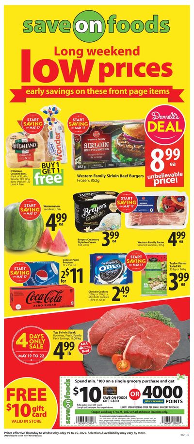 Save on Foods (SK) Flyer May 19 to 25