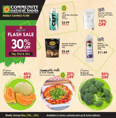 Community Natural Foods Flyer May 19 to 25