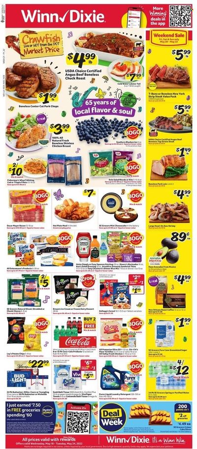 Winn Dixie (AL, FL, GA, LA) Weekly Ad Flyer May 19 to May 26