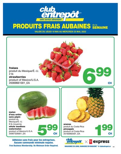 Wholesale Club (QC) Fresh Deals of the Week Flyer May 19 to 25