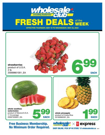 Wholesale Club (West) Fresh Deals of the Week Flyer May 19 to 25
