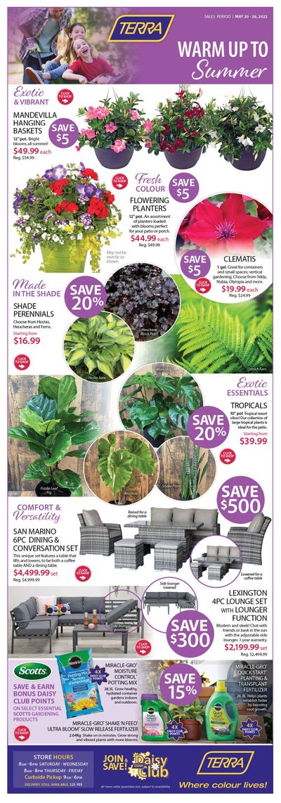 Terra Greenhouses Flyer May 20 to 26
