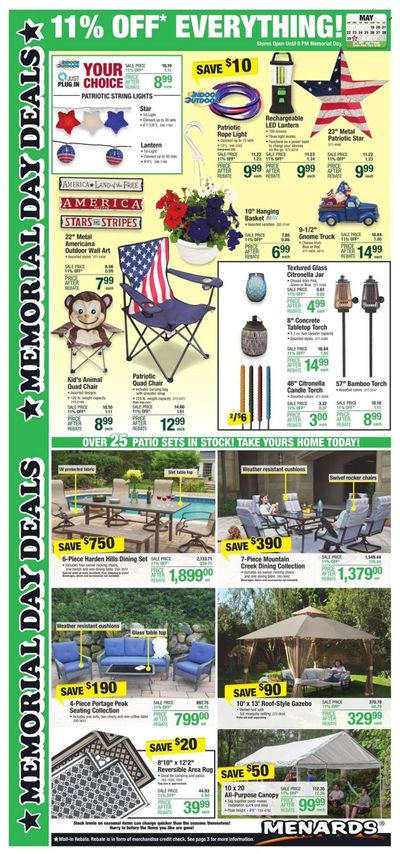 Menards Weekly Ad Flyer May 19 to May 26