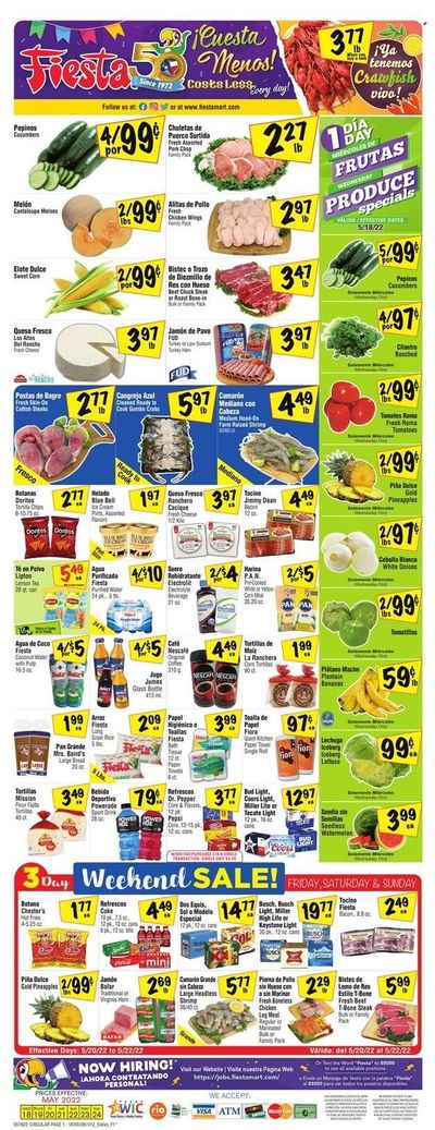 Fiesta Mart (TX) Weekly Ad Flyer May 19 to May 26