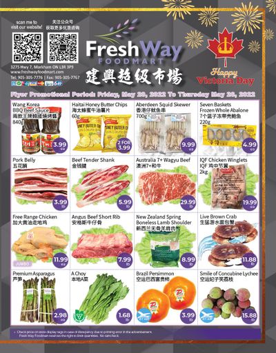 FreshWay Foodmart Flyer May 20 to 26