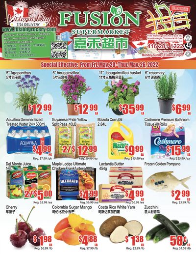 Fusion Supermarket Flyer May 20 to 26