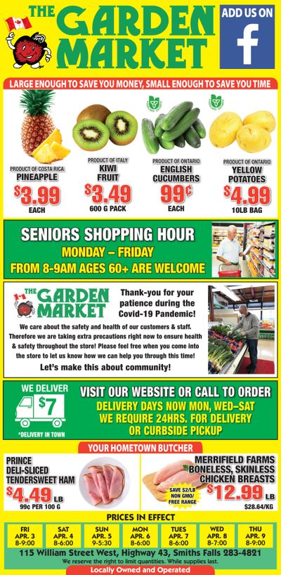 The Garden Market Flyer April 3 to 9
