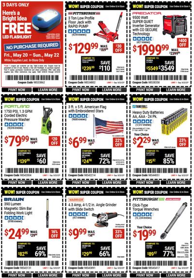 Harbor Freight Weekly Ad Flyer May 20 to May 27