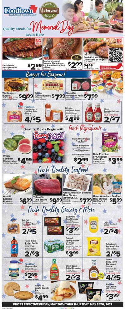 Foodtown (NJ, NY, PA) Weekly Ad Flyer May 20 to May 27