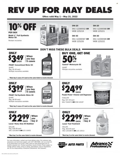 Carquest Weekly Ad Flyer May 20 to May 27