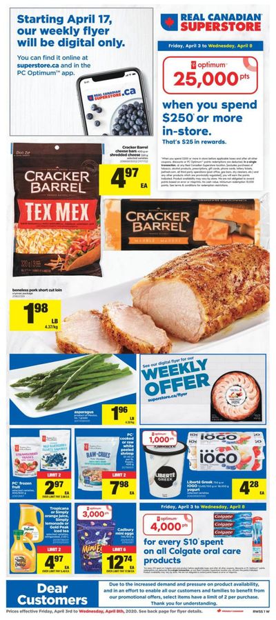 Real Canadian Superstore (West) Flyer April 3 to 8