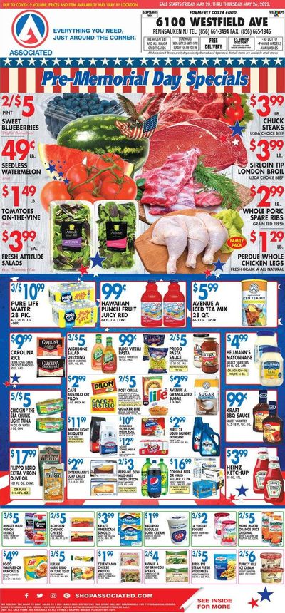 Associated Supermarkets (NY) Weekly Ad Flyer May 20 to May 27