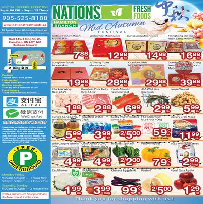 Nations Fresh Foods (Hamilton) Flyer September 6 to 12