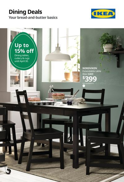 Ikea Dining Deals Flyer April 2 to 15