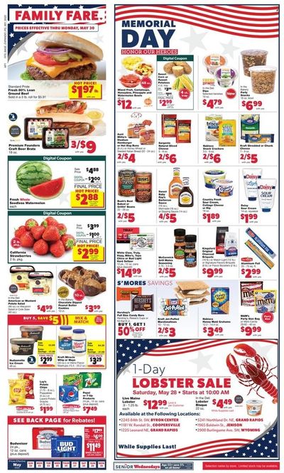 Family Fare (MI) Weekly Ad Flyer May 21 to May 28