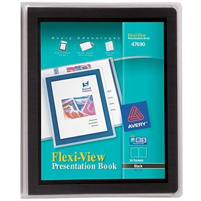 Avery Flexi-View Presentation Book, Black, 24 Page Book (47690) $11.67 (Reg $18.14)