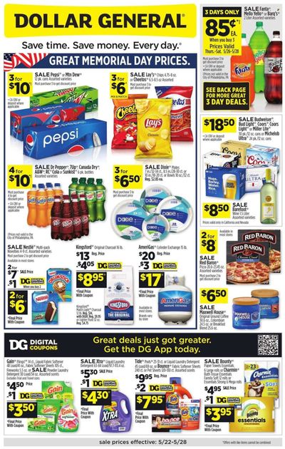 Dollar General Weekly Ad Flyer May 22 to May 29