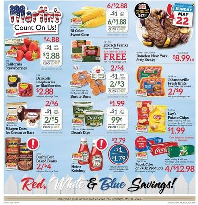 Martin’s (IN, MI) Weekly Ad Flyer May 22 to May 29