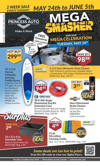 Princess Auto Flyer May 24 to June 5