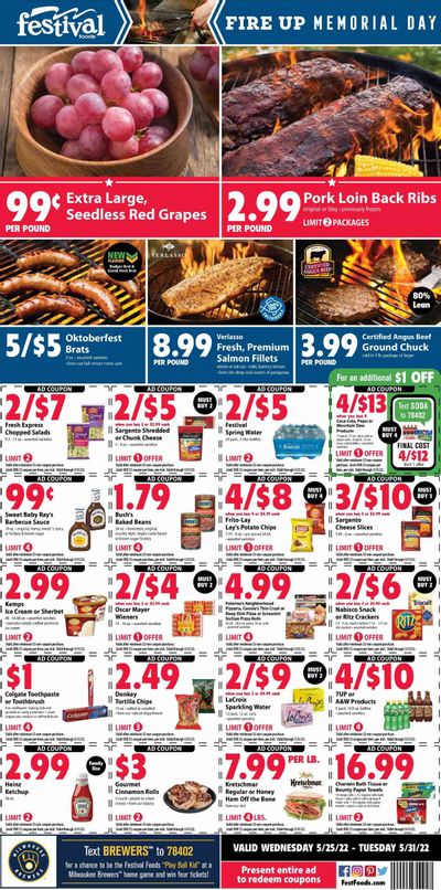 Festival Foods (WI) Weekly Ad Flyer May 24 to May 31