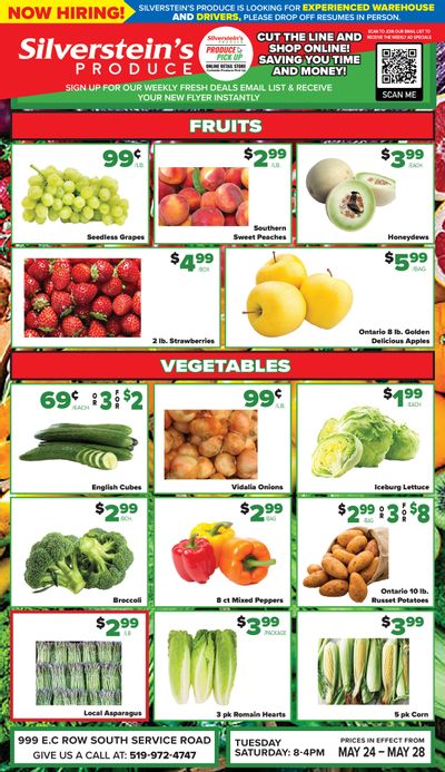 Silverstein's Produce Flyer May 24 to 28