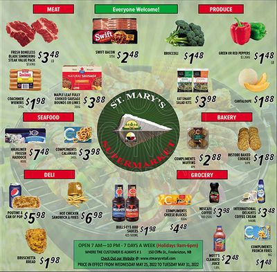 St. Mary's Supermarket Flyer May 25 to 31