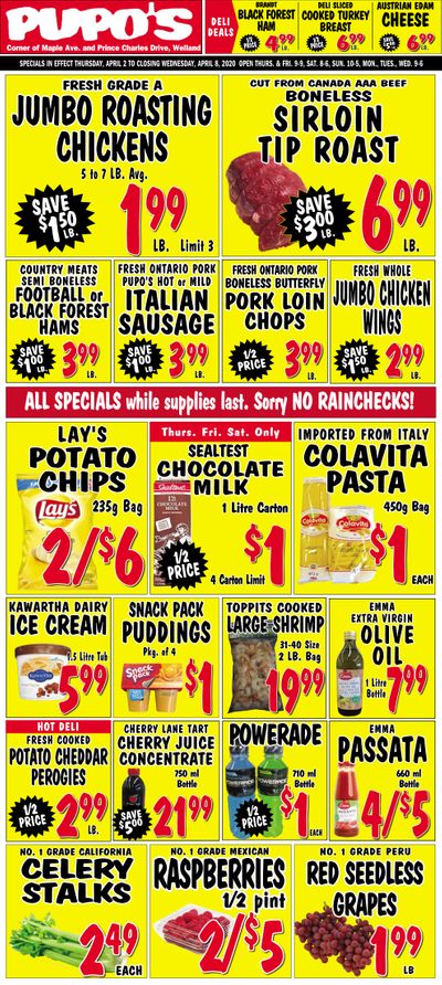 Pupo's Food Market Flyer April 2 to 8