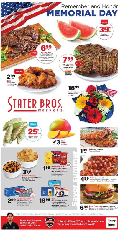 Stater Bros. (CA) Weekly Ad Flyer May 25 to June 1