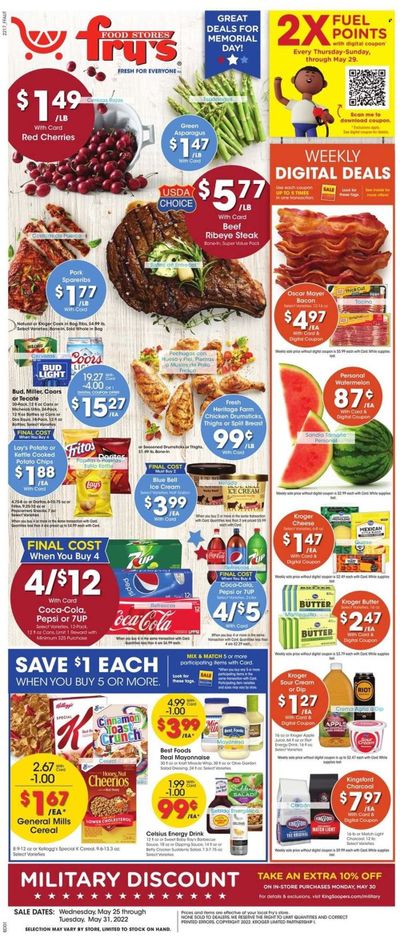 Fry’s (AZ) Weekly Ad Flyer May 25 to June 1