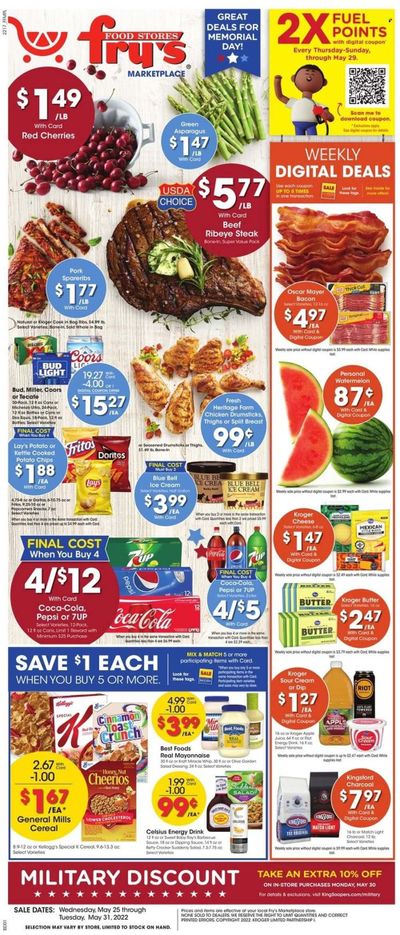 Fry’s (AZ) Weekly Ad Flyer May 25 to June 1