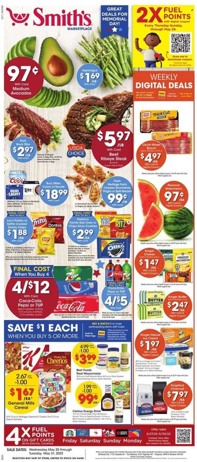 Smith's (AZ, ID, MT, NM, NV, UT, WY) Weekly Ad Flyer May 25 to June 1