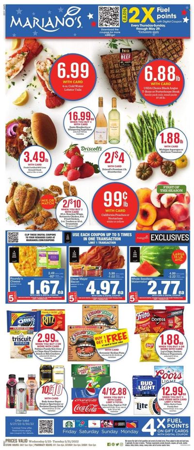 Mariano’s (IL) Weekly Ad Flyer May 25 to June 1