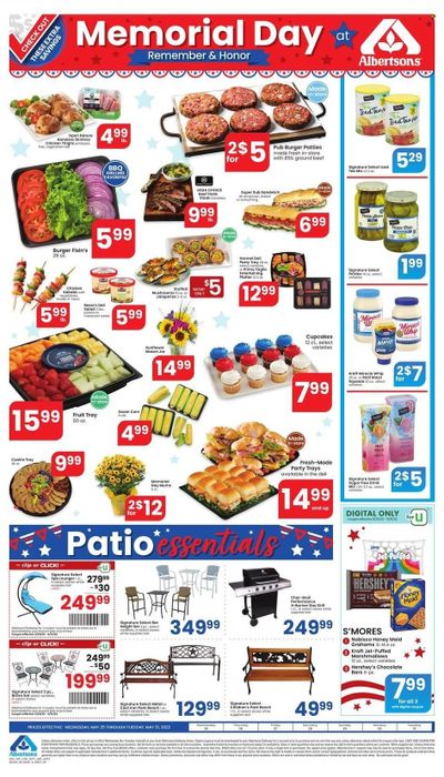 Albertsons (CA, ID, LA, MT, OR, TX, WA) Weekly Ad Flyer May 25 to June 1