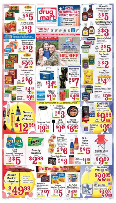 Discount Drug Mart (OH) Weekly Ad Flyer May 25 to June 1
