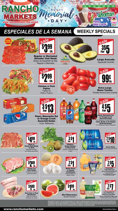 Rancho Markets (UT) Weekly Ad Flyer May 25 to June 1