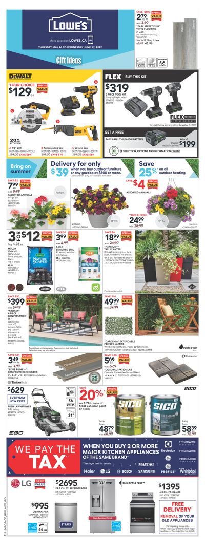 Lowe's Flyer May 26 to June 1