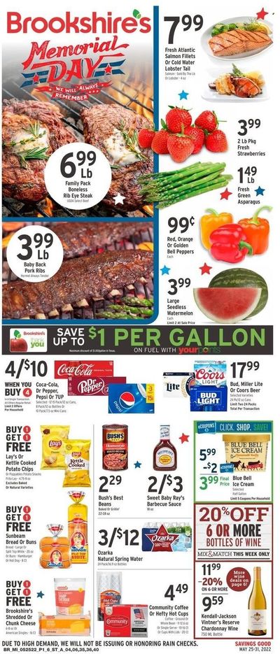 Brookshires (AR, LA, TX) Weekly Ad Flyer May 25 to June 1
