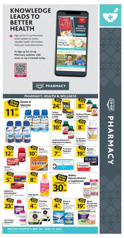 Co-op West Pharmacy Flyer May 26 to June 15