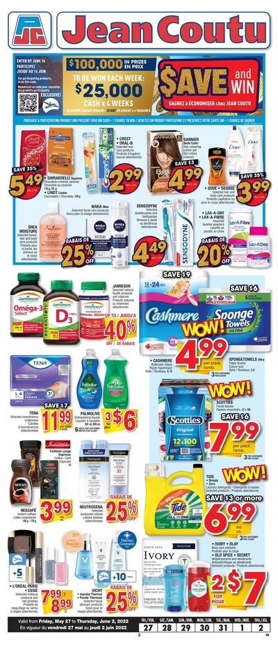 Jean Coutu (NB) Flyer May 27 to June 2