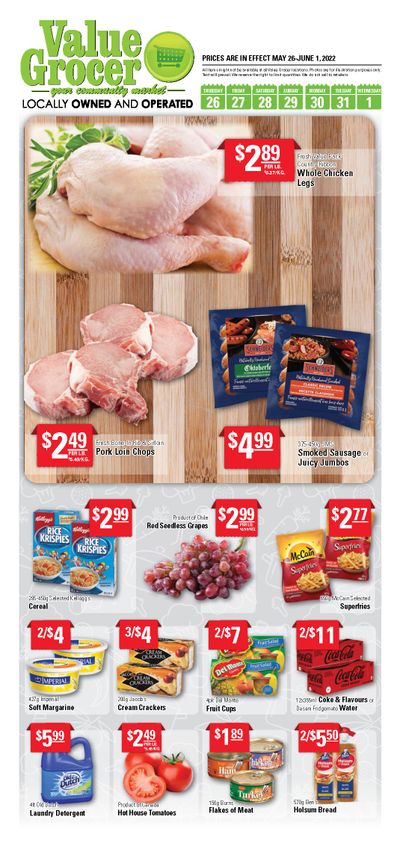 Value Grocer Flyer May 26 to June 1
