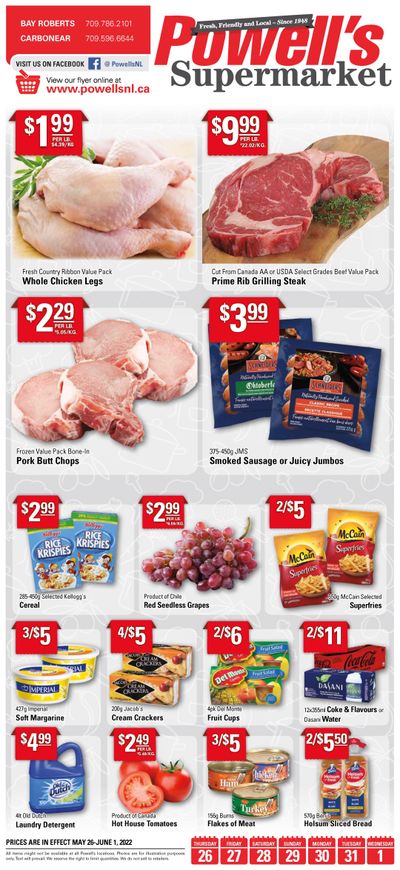 Powell's Supermarket Flyer May 26 to June 1