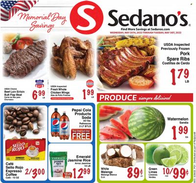 Sedano's (FL) Weekly Ad Flyer May 25 to June 1