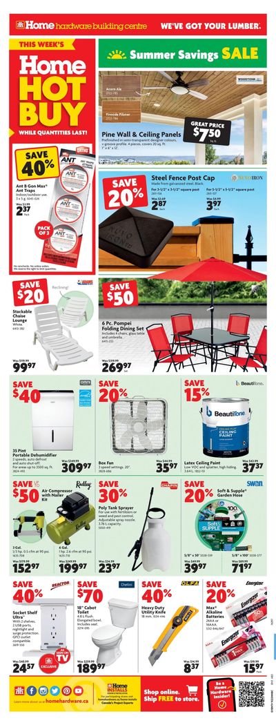 Home Hardware Building Centre (AB) Flyer May 26 to June 1