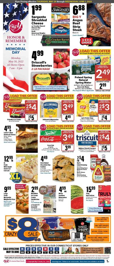 Big Y (CT) Weekly Ad Flyer May 26 to June 2
