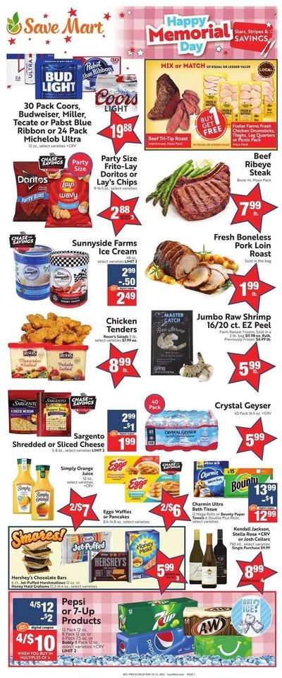 Save Mart (CA, NV) Weekly Ad Flyer May 26 to June 2