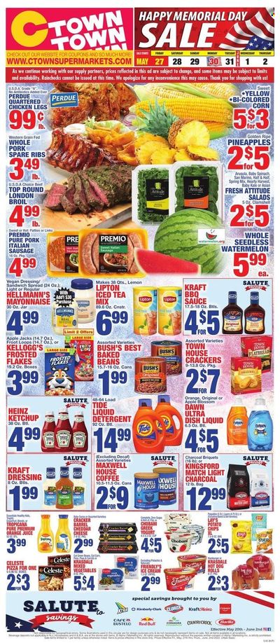 C-Town (CT, FL, MA, NJ, NY, PA) Weekly Ad Flyer May 26 to June 2